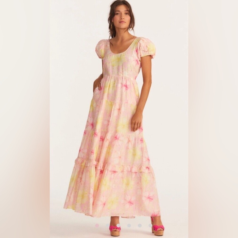 Floral Pink and Yellow Karalie Dress